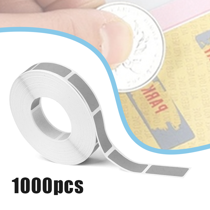 

1000pcs Stiker Label Gosok 6 X 30mm Penutup Pin Voucher Scratch