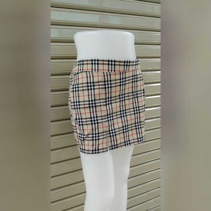 ART L93F ROK MINI ROK BATIK KEKINIANROK KOTAK2 PAKAIAN WANITATOP KROPGAUN WANITA