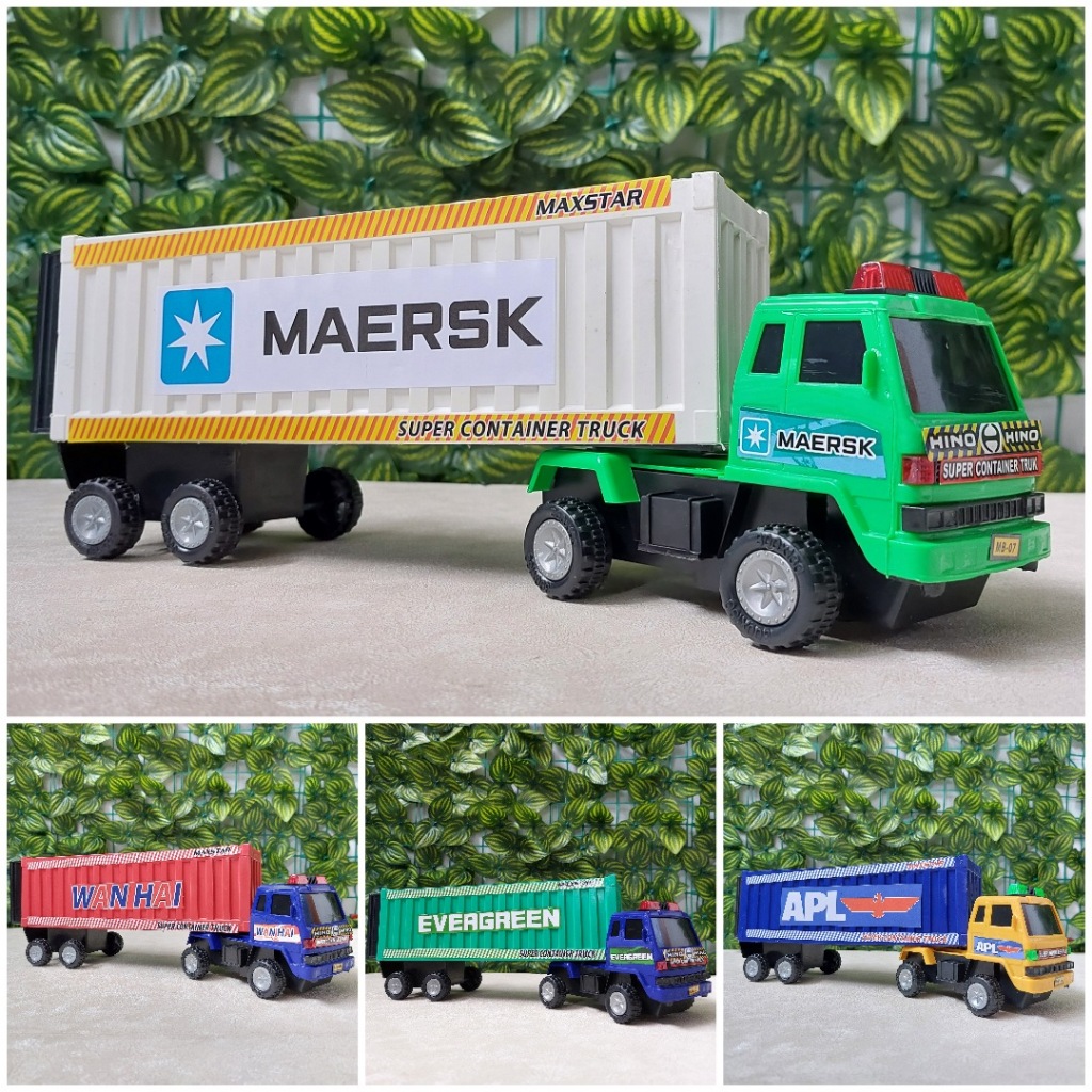 Mainan Anak Truk Box Expedisi Mobil Mobilan Truk Kontainer