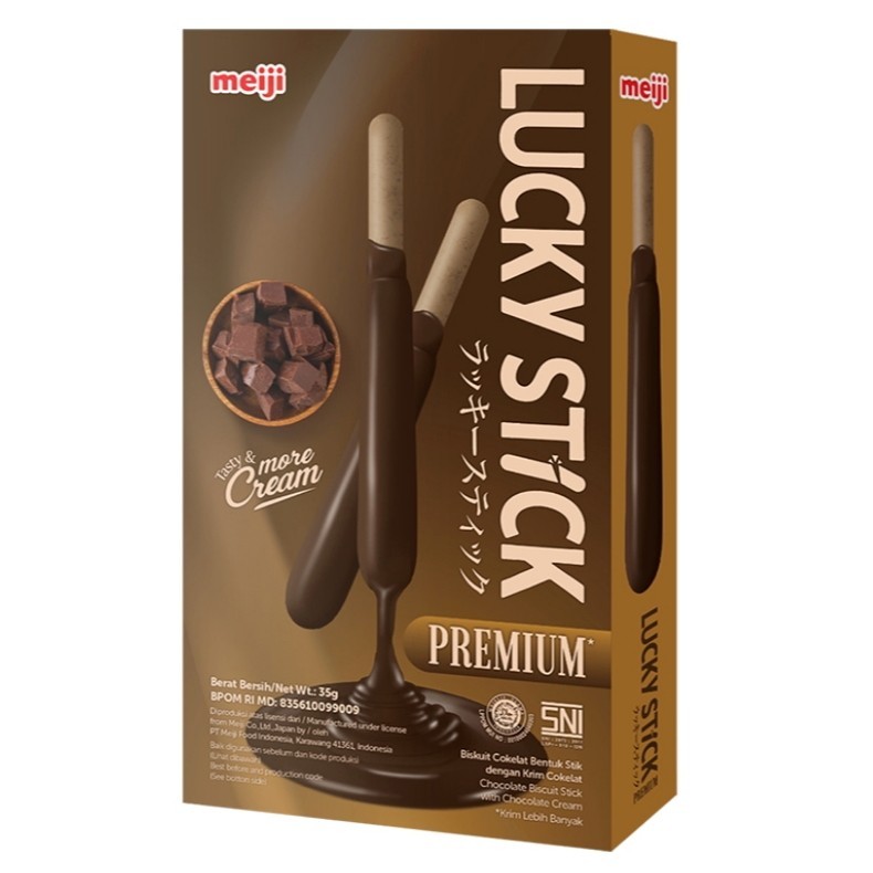 

Lucky Stick Biskuit Stik Coklat Premium 35gr