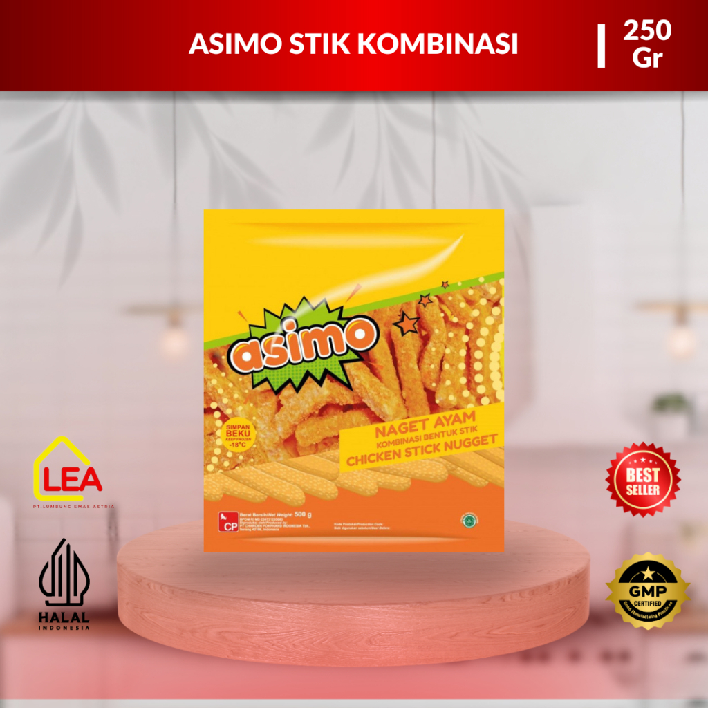 

Asimo Stik Kombinasi 250gr / Nuget Ayam Stik