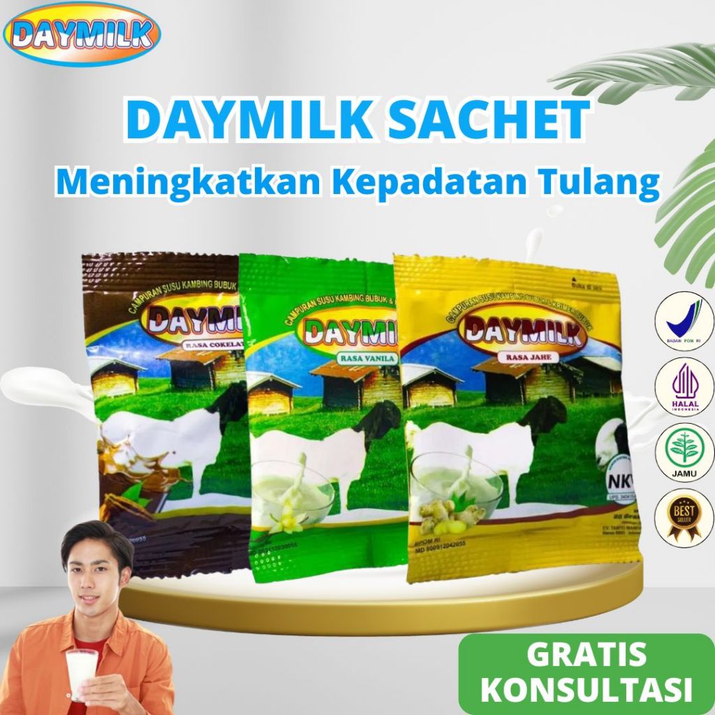 

DAYMILK SACHET RASA - Susu Kambing Etawa Atasi Sakit Lutut Nyeri Sendi Tulang Keropos Osteoporosis