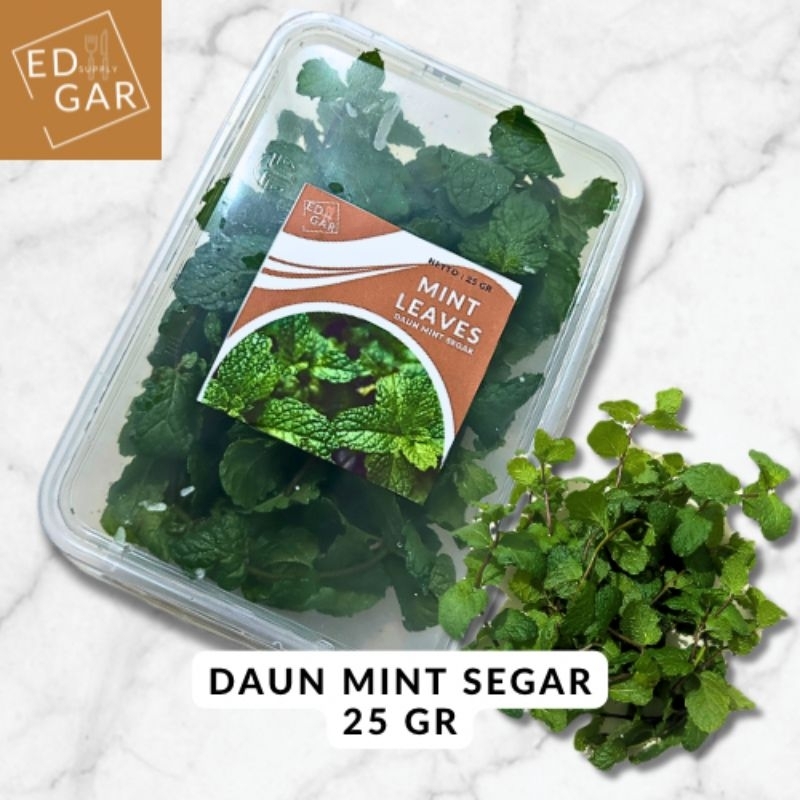 

Daun mint segar (mint leaves) 25 gr