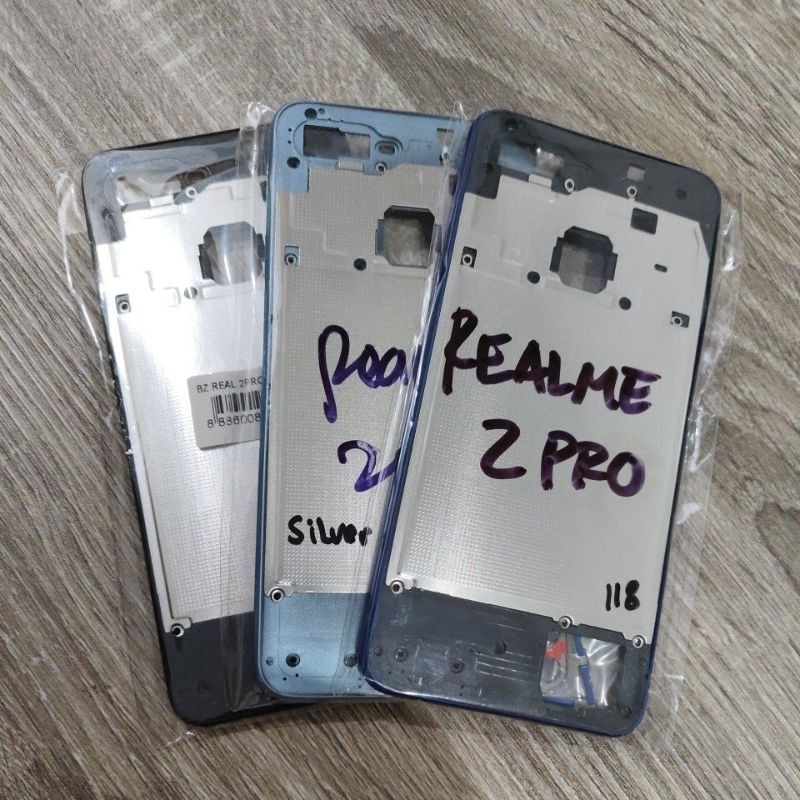 bezzel/besel/middle frame/tulang rangka samping Realme 2 pro