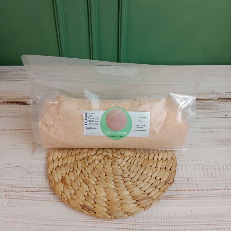 

Garam Himalaya Himalayan Pink Salt Repack Kemasan Pouch Original 1kg