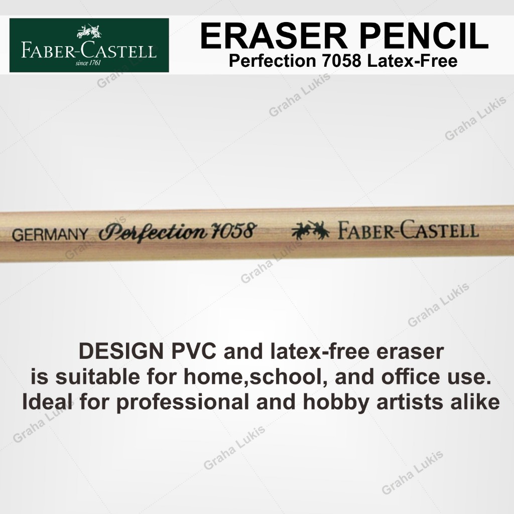 

Faber-Castell Eraser Pencil Perfection 7058 - Latex Free