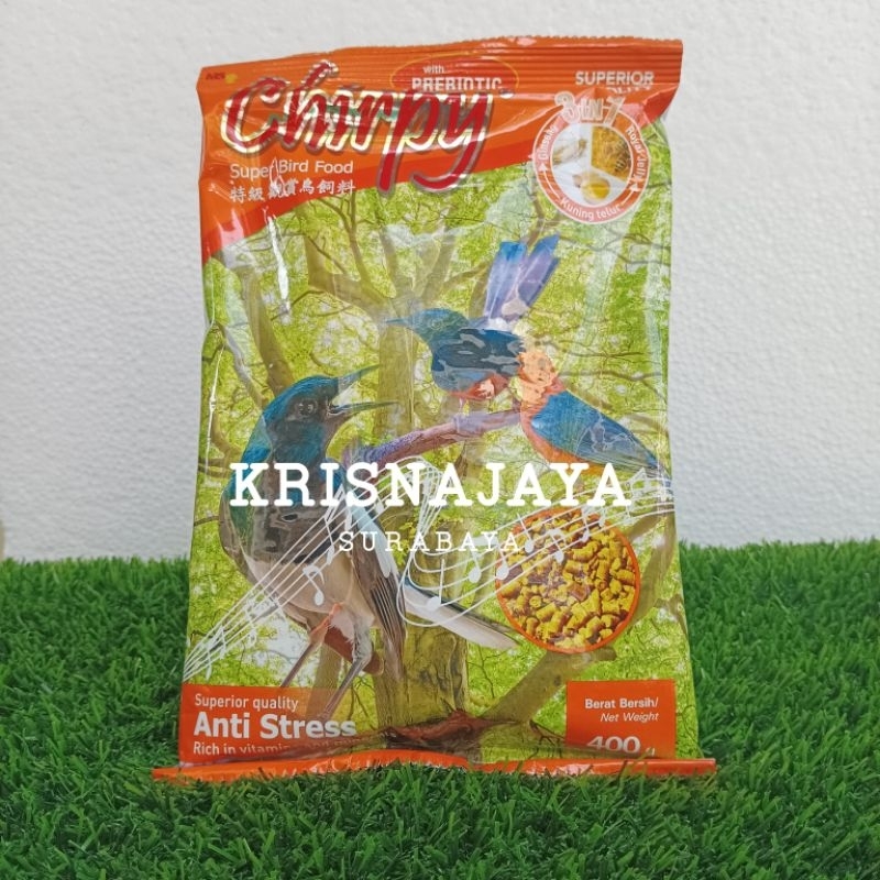 PUR CHIRPY KUNING 400GR SUPER BIRD FOOD ANTI STRESS