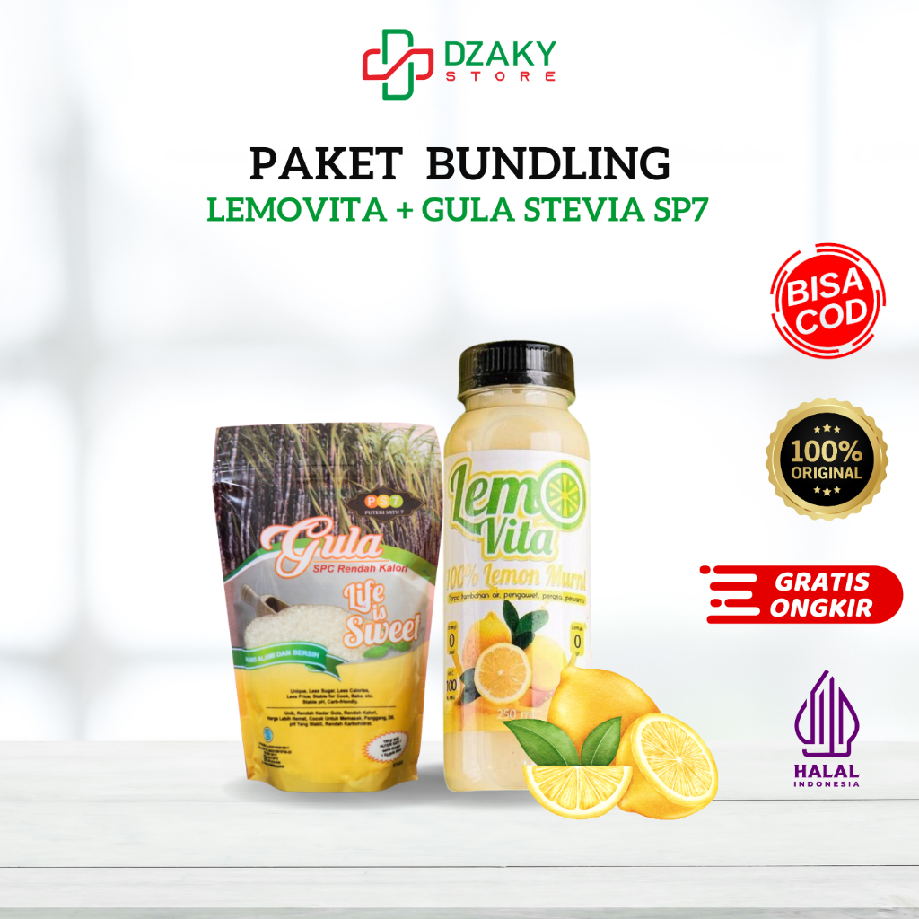 

Lemovita + Gula stevia SPC PS7 rendah kalori 150 gram