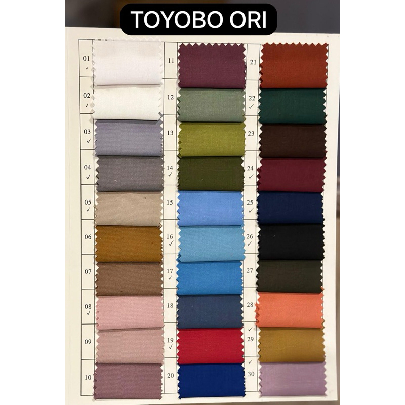 KAIN TOYOBO ORI RM PER ROLL