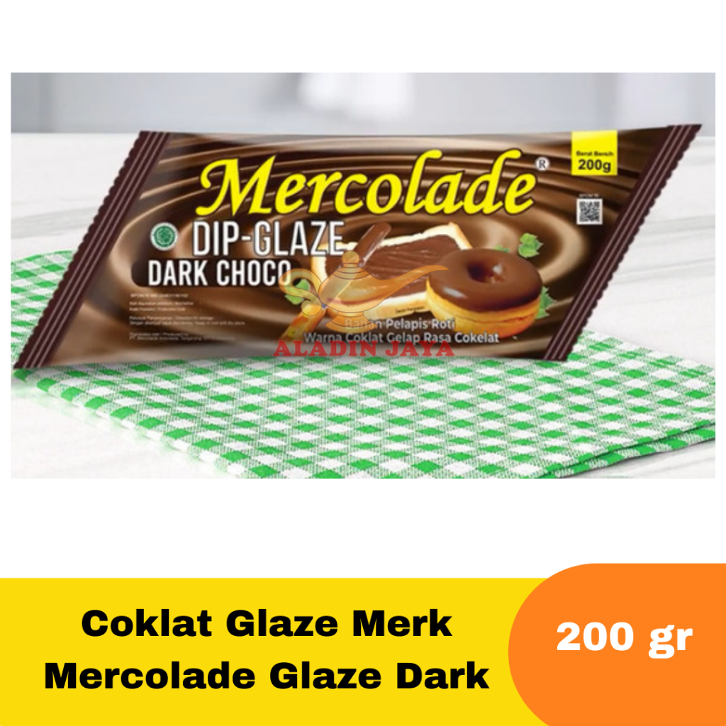 

Coklat Glaze Merk Mercolade Glaze Dark ukuran 200 gr