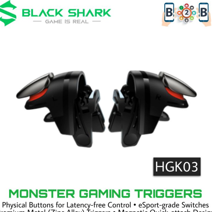 Knz Blackshark The Monster Gaming Trigger PUBG L1 R1 Blackshark Triggers