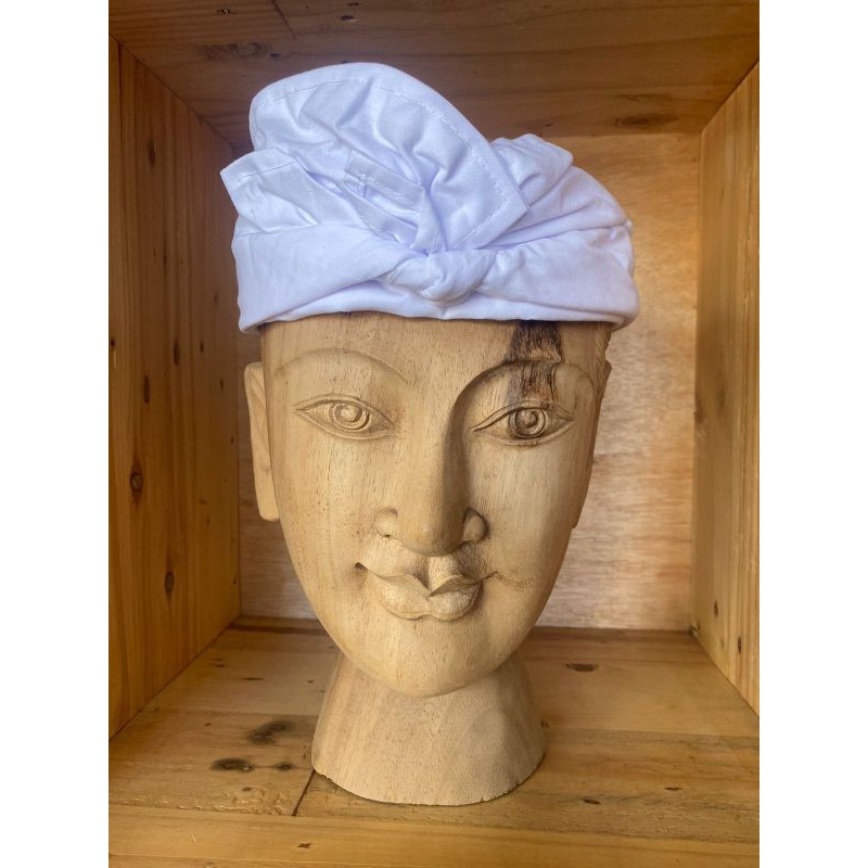 udeng jadi,udeng bungkulan,putih