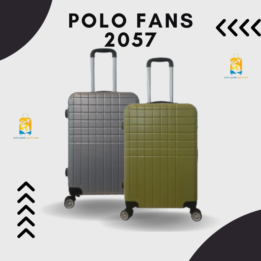 Koper_ku.id -  Koper Polo Fans Ukuran 22 inch Tipe 2057 Warna biru muda Koper Umroh Koper Travel Tas