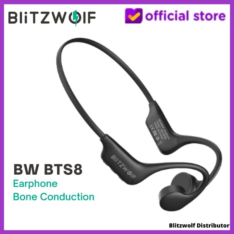 Blitzwolf BW BTS8 Headset Bluetooth Bone Conduction Waterproof IPX8 Swimming