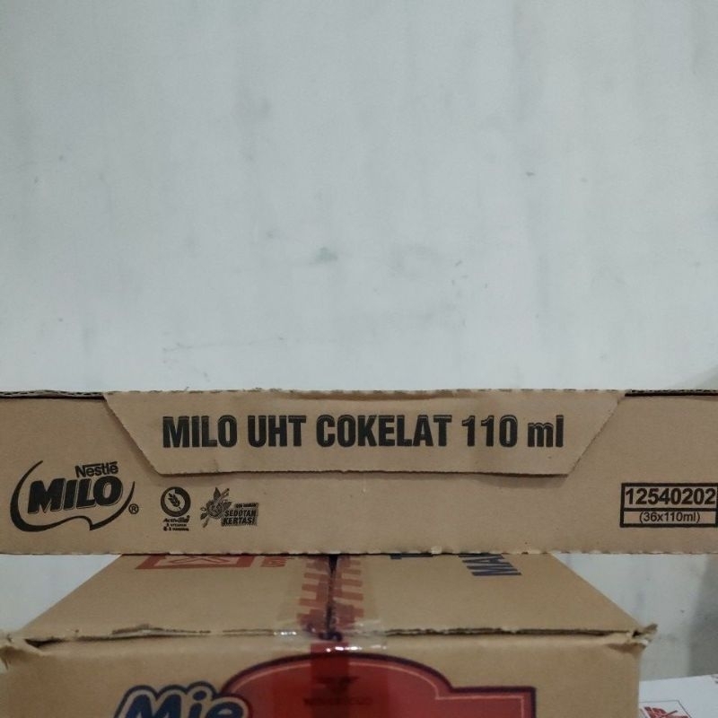 

Milo UHT Cokelat 110ml Karton