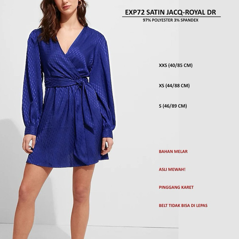 Dress Branded Wanita - EXP 72 SATIN JACQ DR