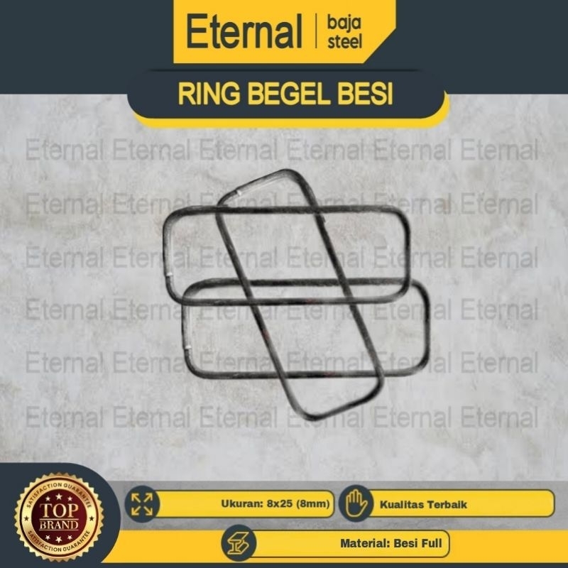 Ring Cincin Besi Begel Full 8x25 Besi Behel 8 Full Hight Quality