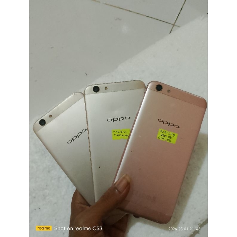 minusan Oppo f1s  tinggal naik lcd mesin normal tested