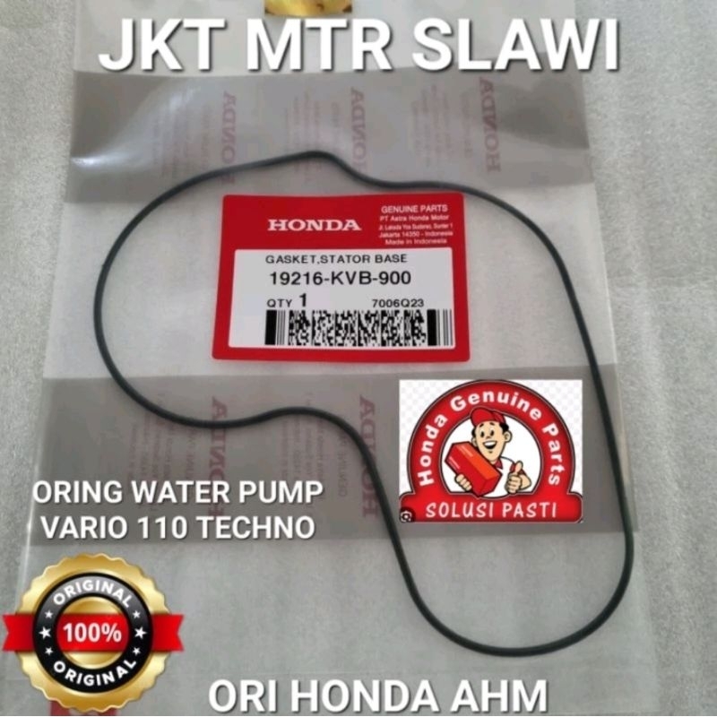 19216 KVB 900 Oring water pump set gasket stator base vario 110 lama asli honda 19216 KVB 900