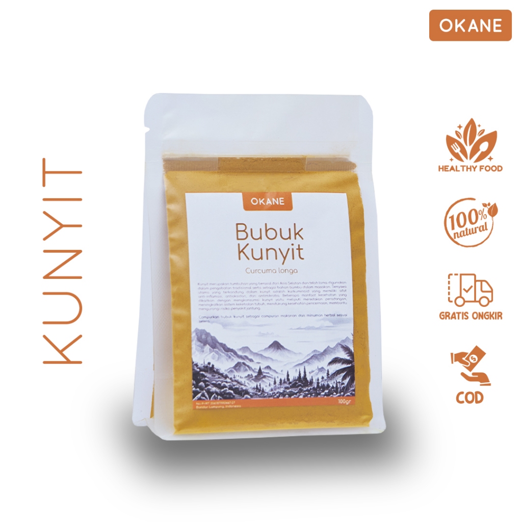 

Kunyit Bubuk Asli OKANE 100 gr / Kunyit Bubuk Original