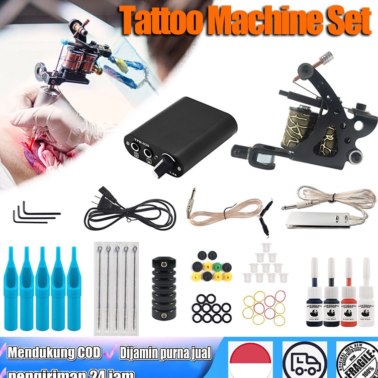 ART Y15F mesin tato pen mesin tato dengan full set peralatan tato mesin tato starter kit kit tato un