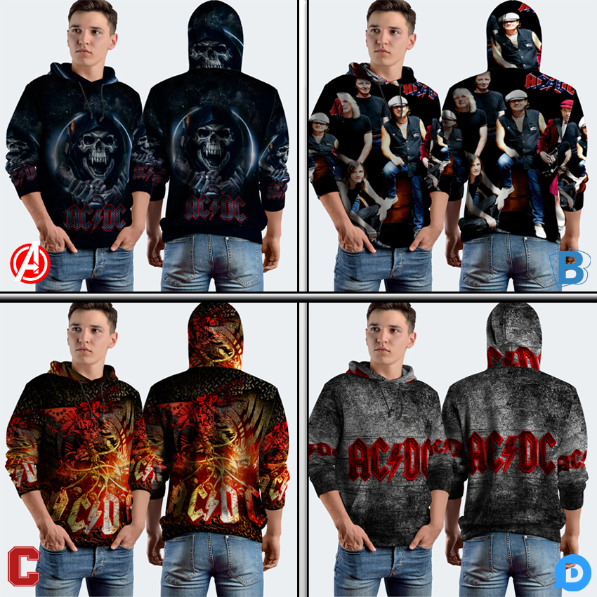 Jumper Hoodie ACDC Rock Band AC DC Hoodie Pullover Fullprint Bahan Polyester Jersey | SKU-1255906