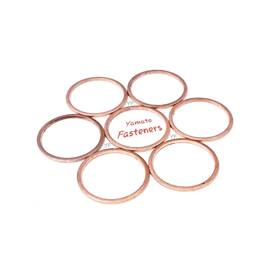 RING PLAT TEMBAGA M26 x 30 mm COPPER SEAL FOR OIL SEAL COPPER WASHER SIZE Dalam 26 mm x Luar 30 mm T