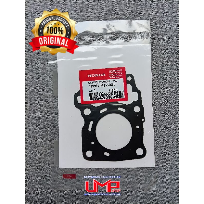 PAKING GASKET CYLINDER HEAD K12 Paking (Gasket Cylinder Head) – Honda Vario 125 eSP, Vario 125 eSP K
