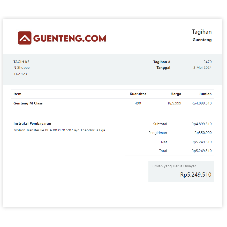 Genteng Keramik M Class