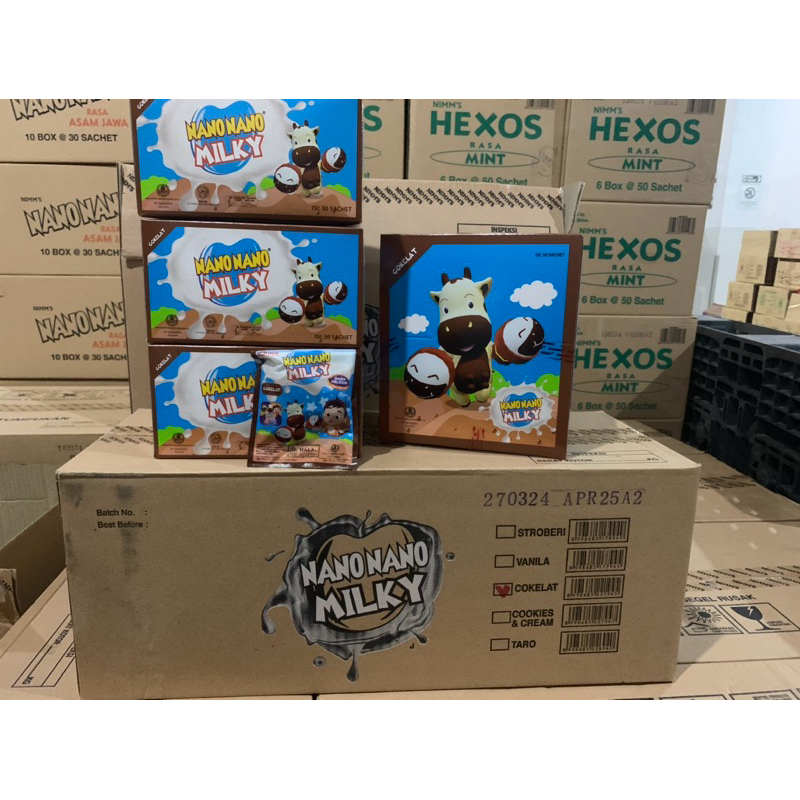 

Permen Nano Nano Milky Susu Coklat Kemasan 1 box isi 30 bungkus