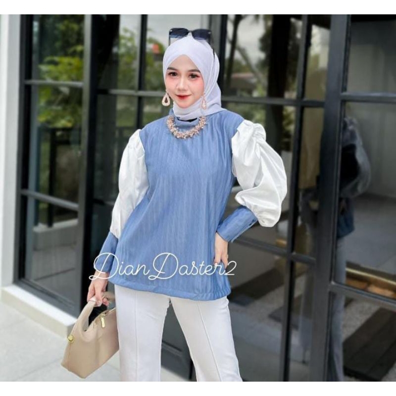 KEMEJA WANITA BLOUSE  KNIT BIG SIZE BLOUSE KNIT POLOS KEMEJA LINEN SHIRT KEMEJA OVERSIZE RAYON KEMEJ