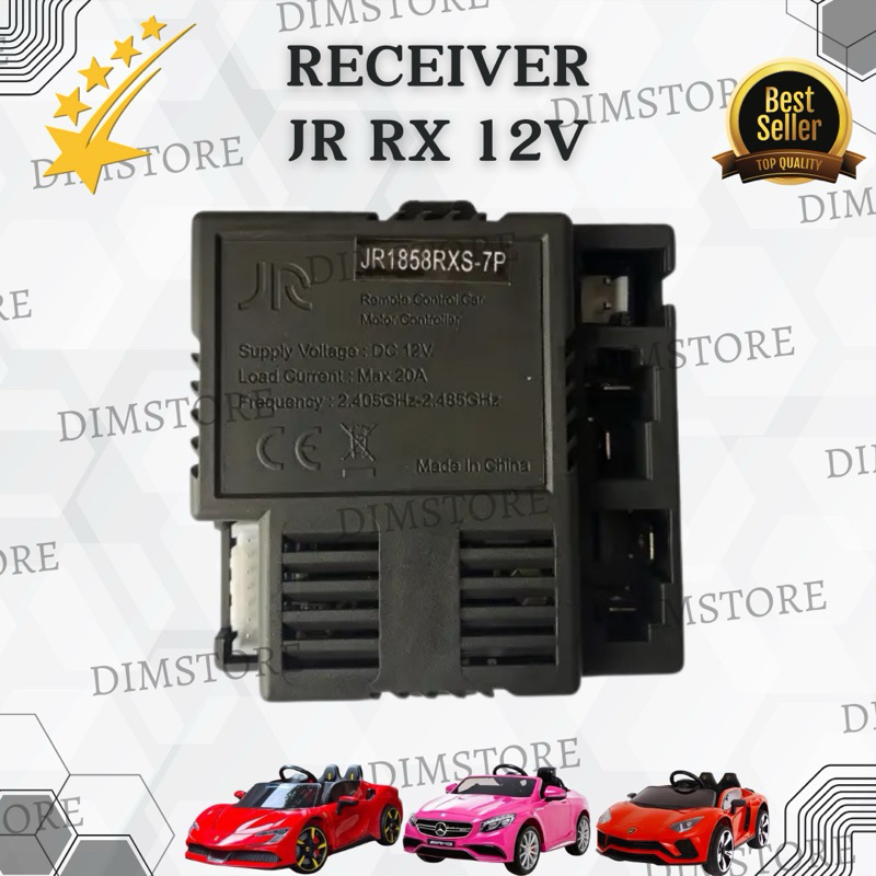 TERLARIS RECEIVER JR 1858 7P 12 VOLT IC RECEIVER MOBIL AKI JR RX 12 VOLT MOBIL MAINAN AKI ANAK MODUL