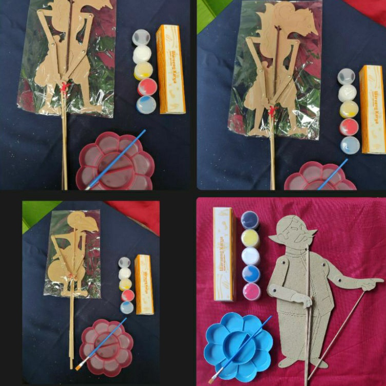 

Model Terjamin wayang kertas karton hard boardcat 5warnapaletkuas prakarya edukasi anak SD SMP SMA beli 2 Grosir