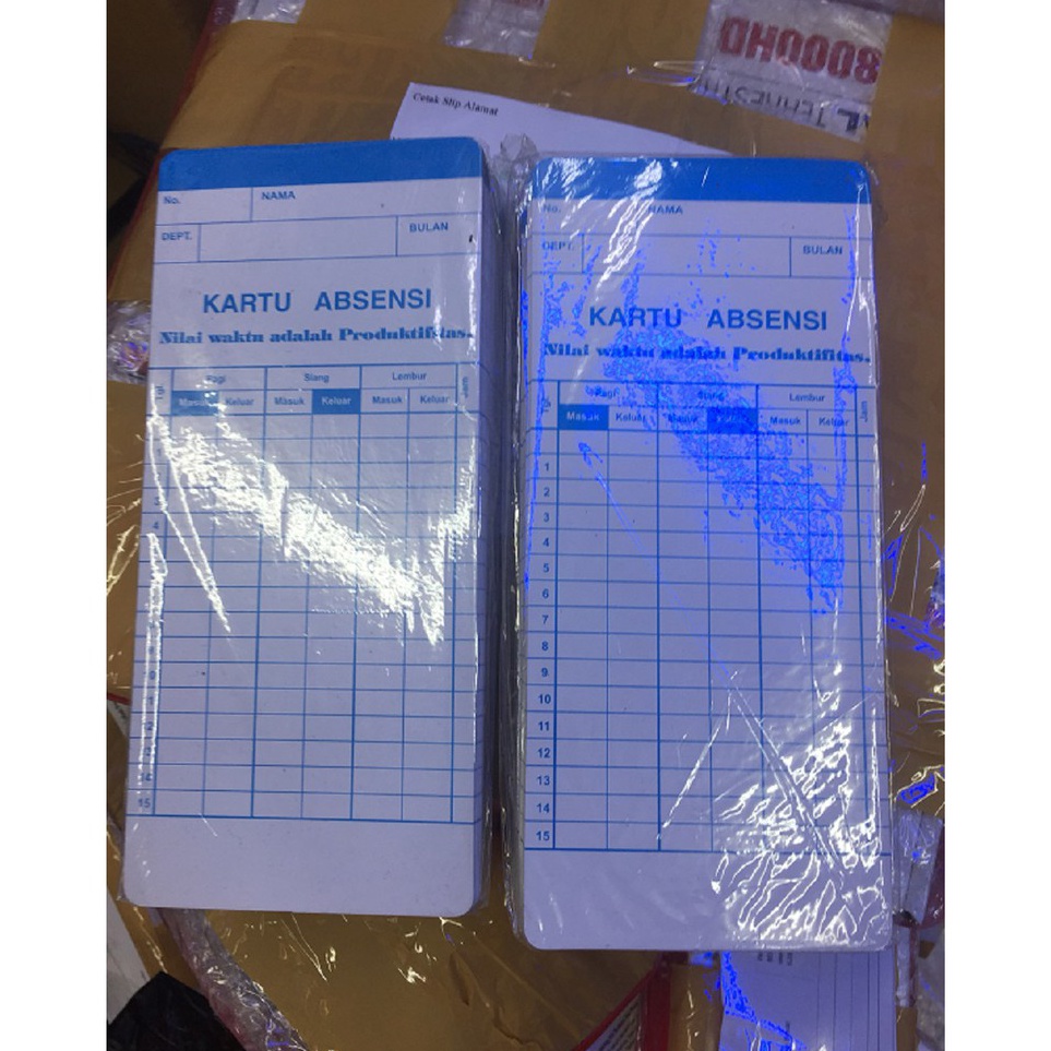 

Big Order Set Kartu Absensi 1 Pcs