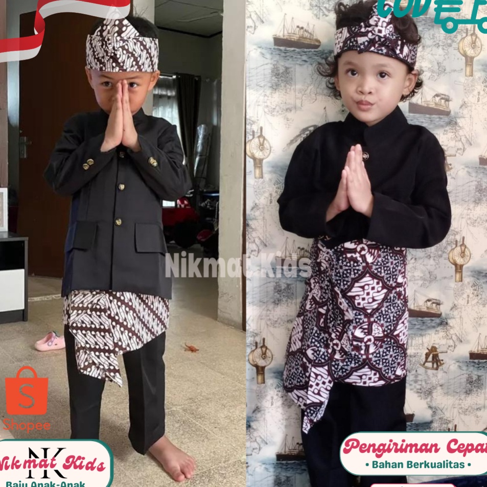 Update Populer  Baju adat sunda stelan adat daerah sunda tk sd anak laki laki setelan beskap stelan 