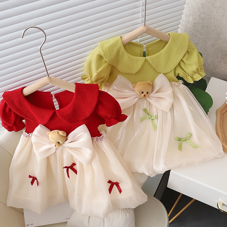 Super Berhadiah  Dress Anak Perempuan 6 bulan  4 tahun VIENNE Gaun Anak Perempuan