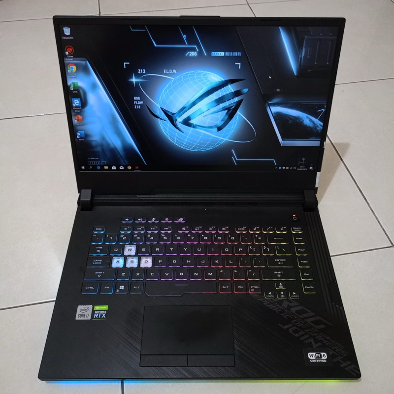 Laptop Gaming Merek Asus ROG Strix G512LWS, Gaming, Editing, Ngebut, RGB,Intel Core i7 - 10750H 2,6G