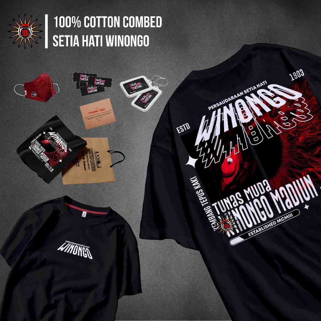 Kaos Pshw Winongo Pshw Setia Hati Kode Winongo Dark