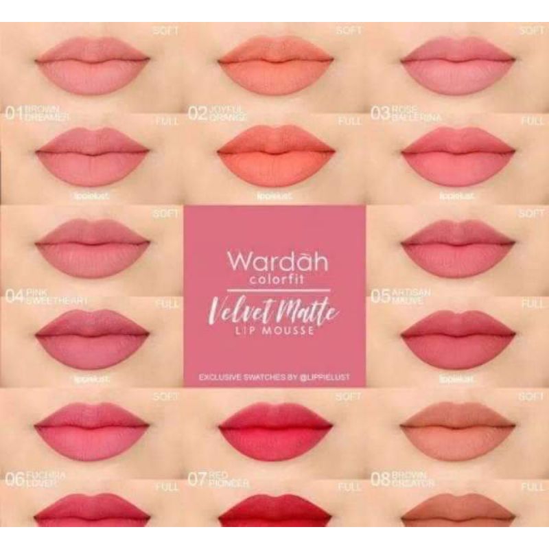 WARDAH LIP MOUSSE VELVET MATTE
