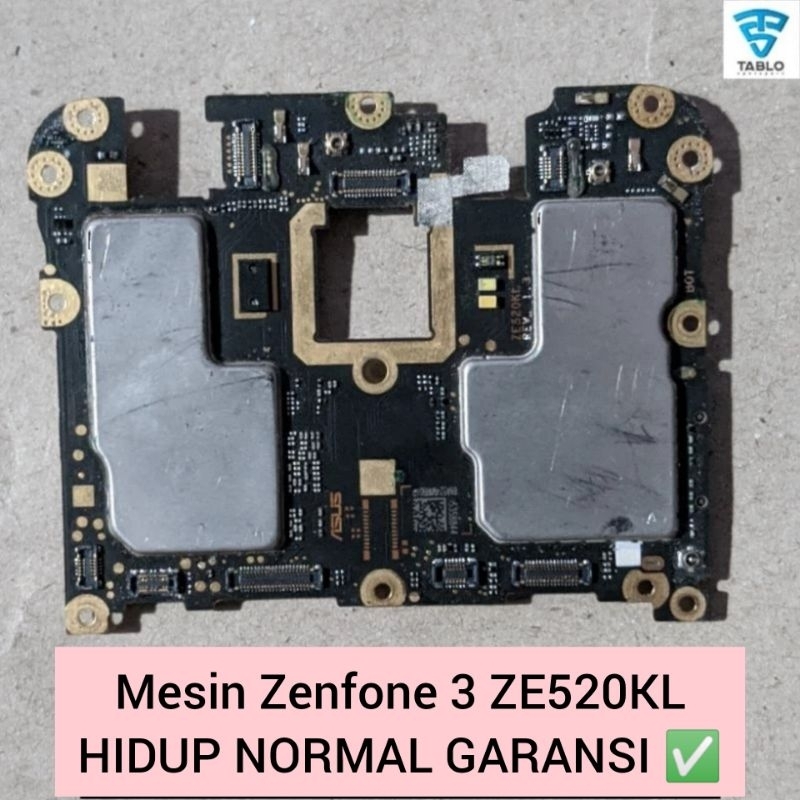 Mesin Asus Zenfone 3 5,2 ZE520KL hidup garansi normal