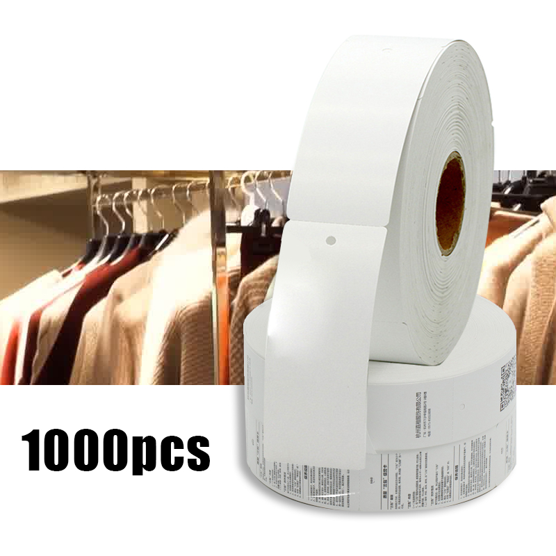 

1000pcs Lebel Baju 35*50mm Blank Hang Tag Label