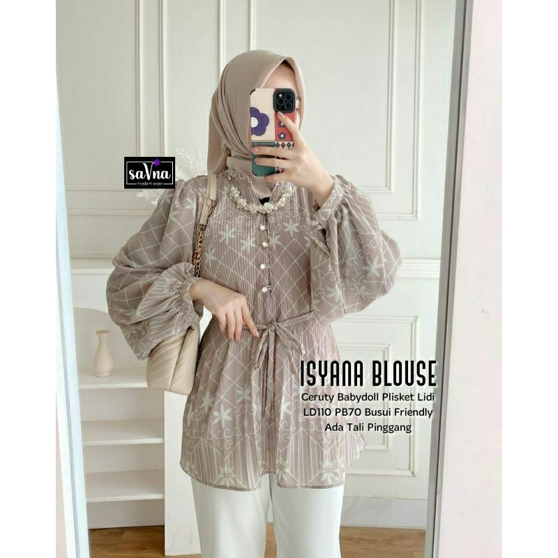 BAJU ATASAN WANITA ISYANA BLOUSE / GROSIR BUSANA SURABAYA