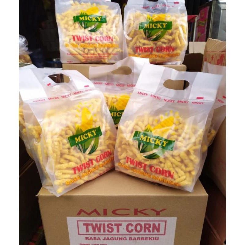 

KS - 1 Karton ( 2 Kg ) TwisCorn Micky Jagung BBQ / Twiscorn Jagung Bakar / Twiscorn BBQ