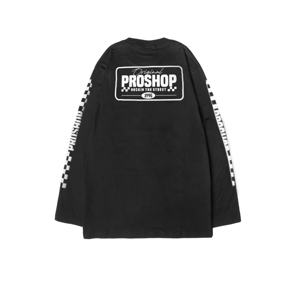 Proshop | Barrier Black Ls Tshirt | Kaos Pria | Kaos Distro | Kaos Tangan Panjang | Hitam