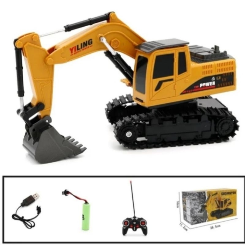 Excavator RC Remot Control Construction Alat Berat Rc Excavator Alloy Besi 1026 6CH RC Excavator Yig