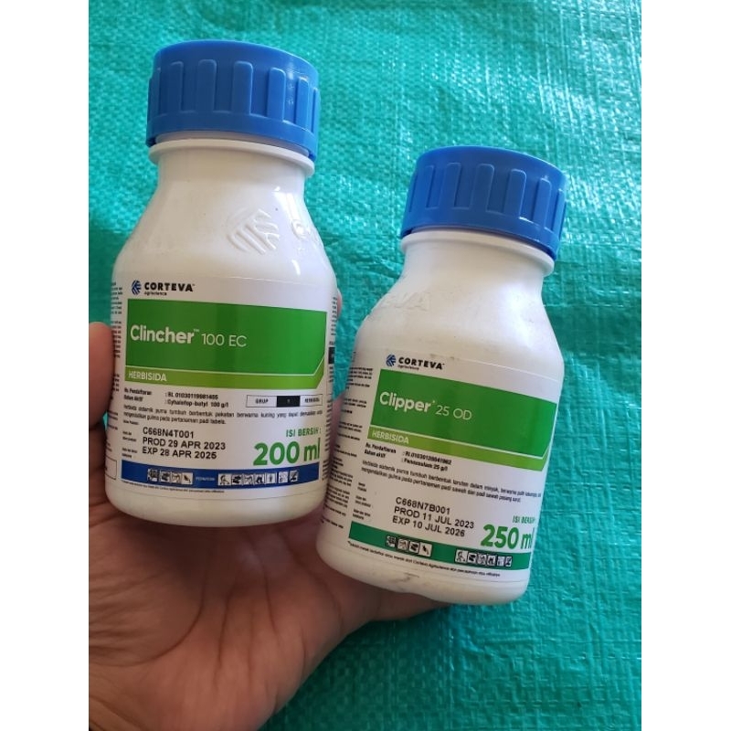 PAKET HERBISIDA PADI  CLIPPER 25 OD 250 ml,  CLINCHER 100 EC 200 ml