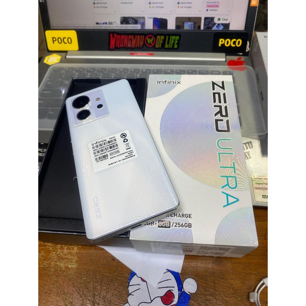 infinix zero ultra 8/256GB fullset second mulus