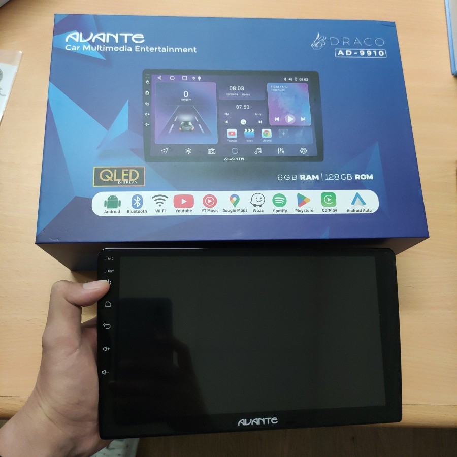 Head Unit Android 9 Inch AVANTE AD-9910 DRACO RAM 6/128 GB / Head Unit Android Avante AD-9910 9 Inch