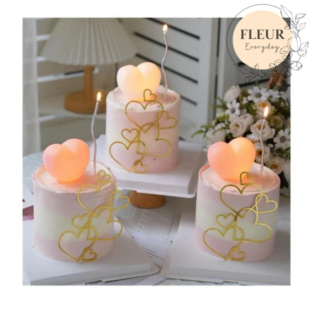 TOPPER BOLA LOVE ESTETIK hiasan kue ulang tahun aesthetic birthday cake dekorasi kue toko perlengkap