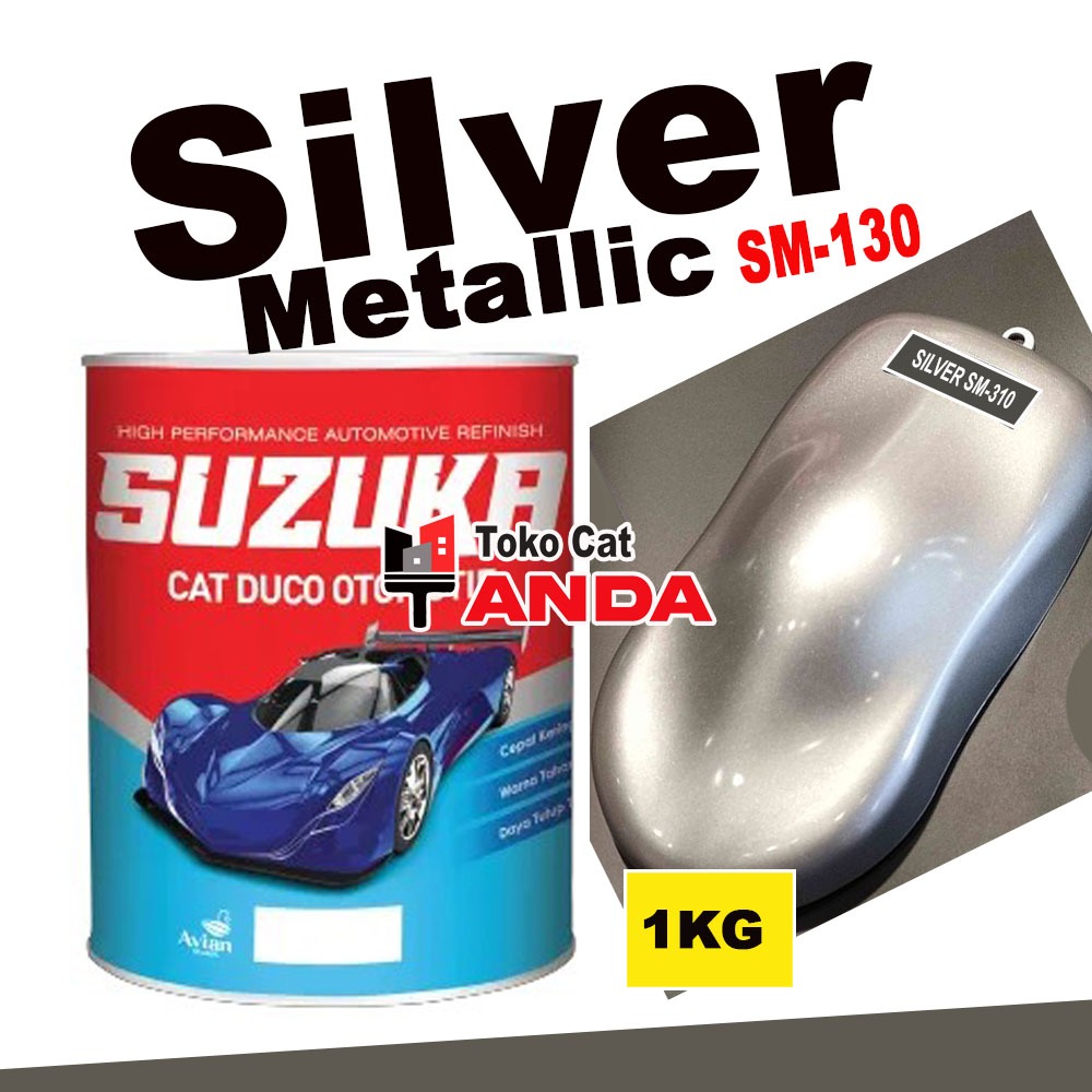 Cat Suzuka Silver Metallic Sm310 1KG - Cat Duco Silver metalik